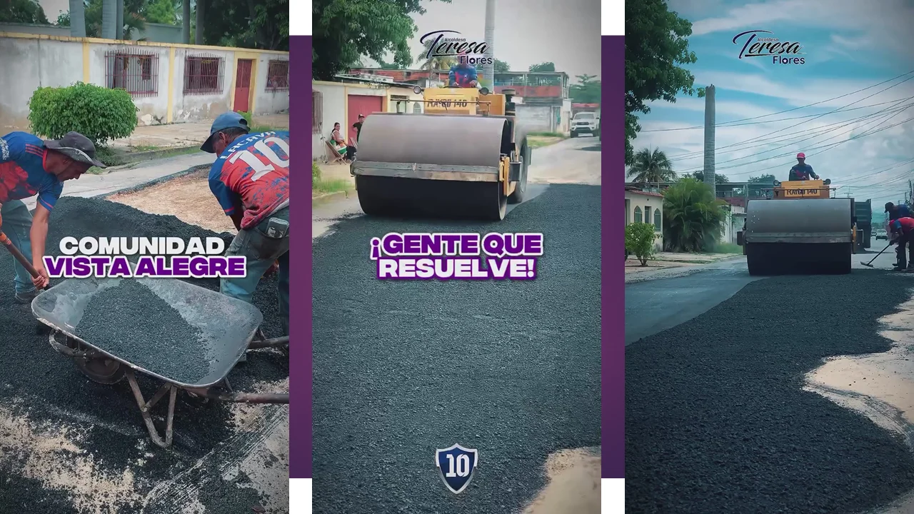 Fortaleciendo Nuestro Municipio El Asfaltado de las Calles en Vista Alegre