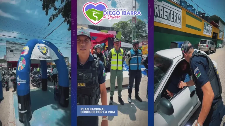 Plan Nacional “Conduce por la Vida” en el Municipio Diego Ibarra