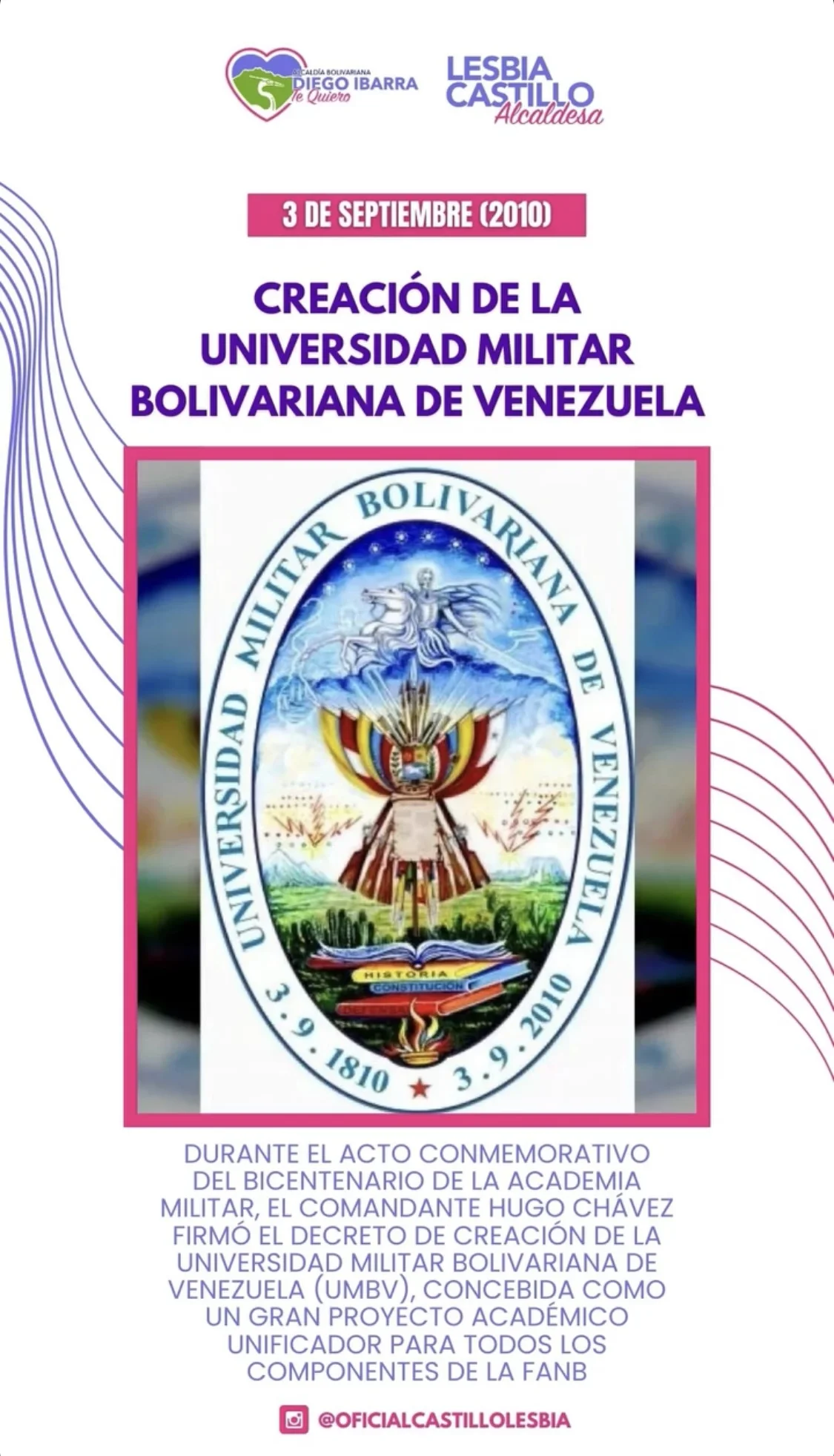 Creación de la Universidad Militar Bolivariana de Venezuela