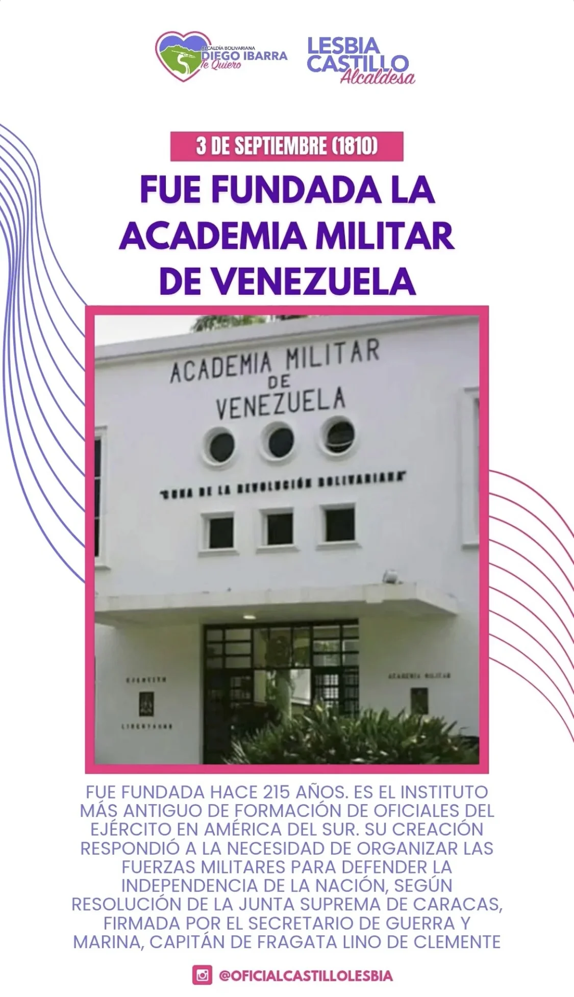 Fundación de la Academia Militar de Venezuela