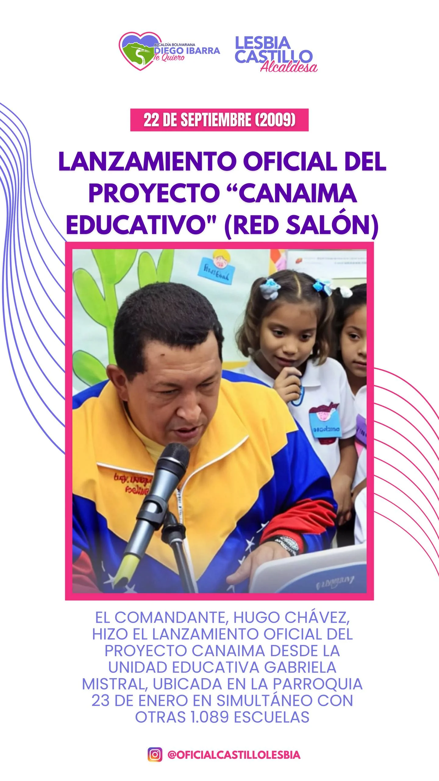 Lanzamiento oficial del proyecto canaima educativo (red salón)
