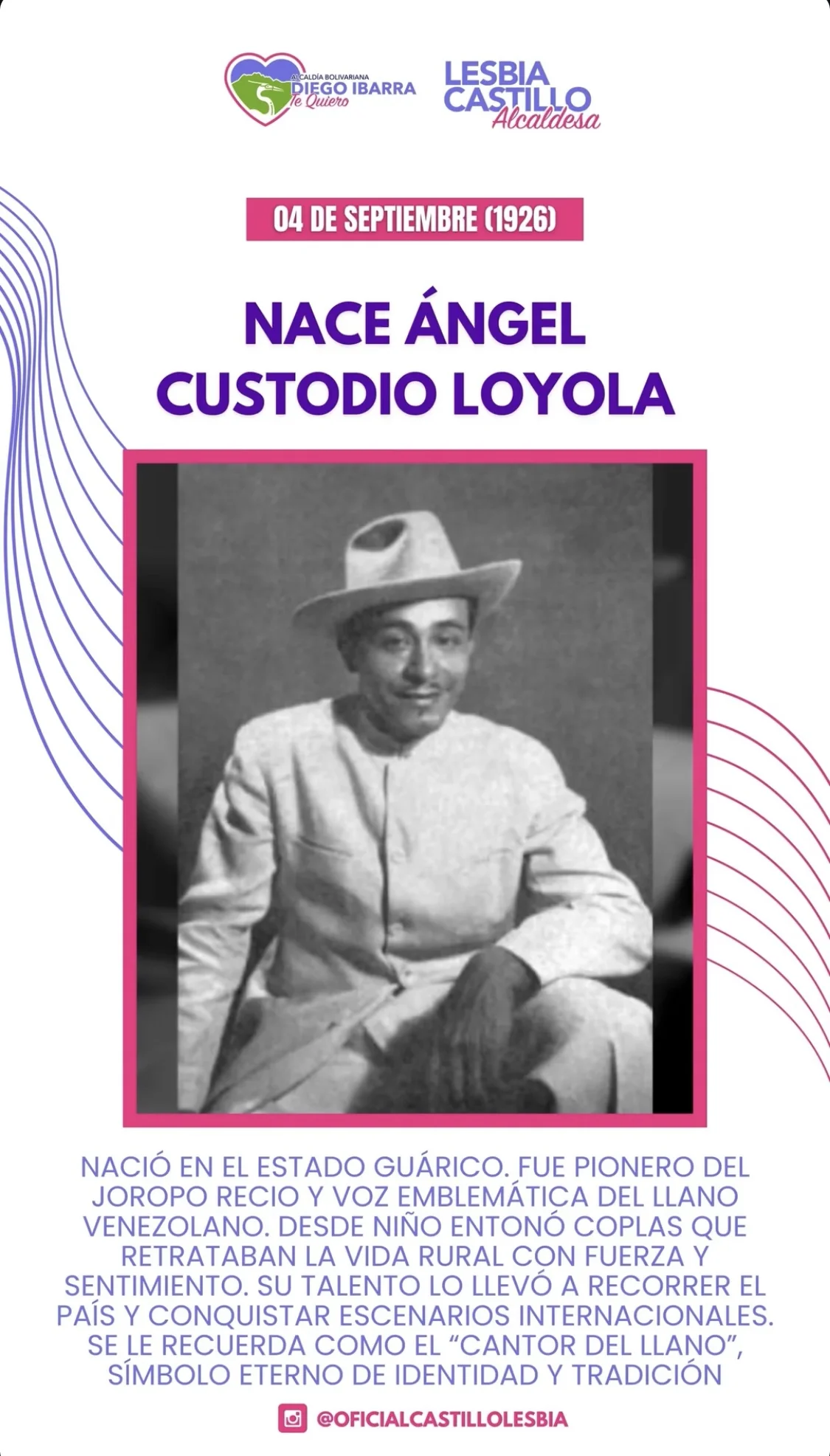 Nace Ángel Custodio Loyola