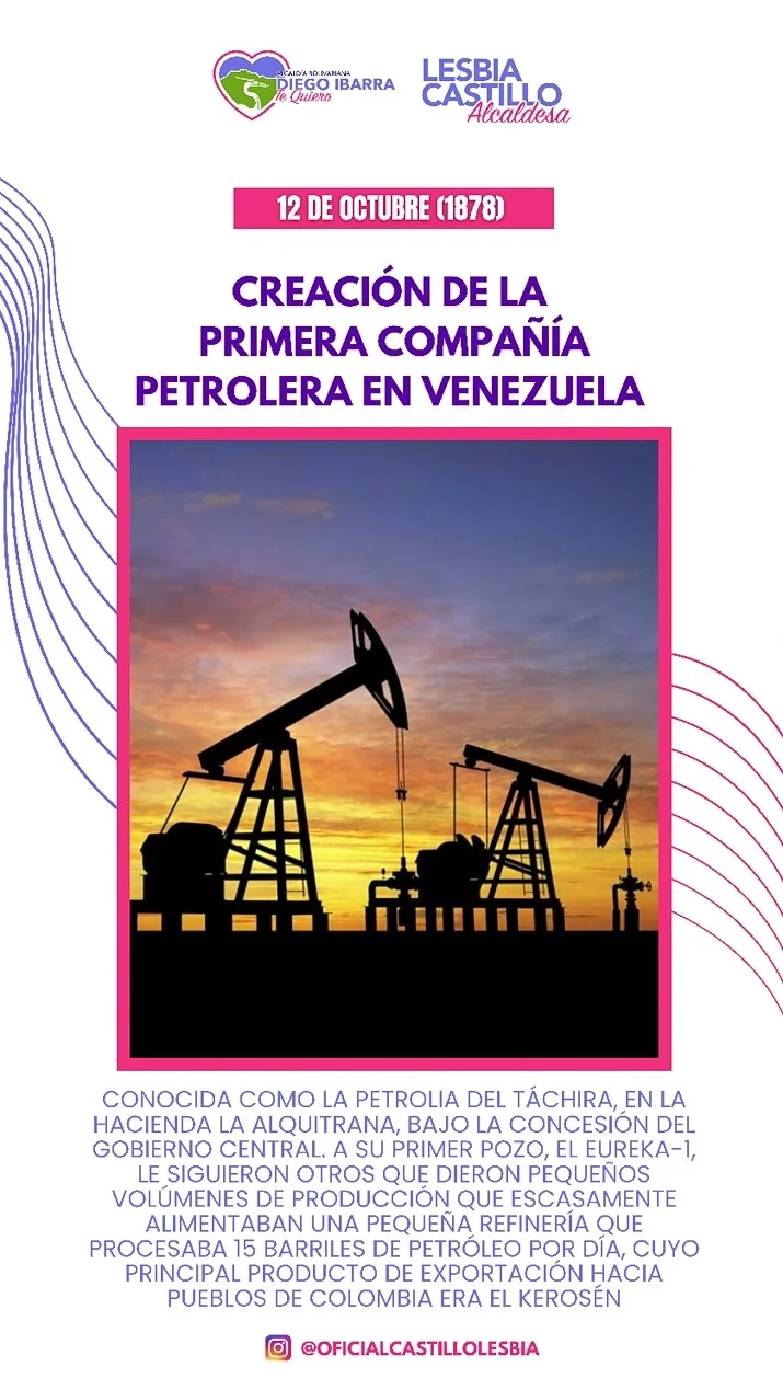 Creación de la primera compañía petrolera en Venezuela