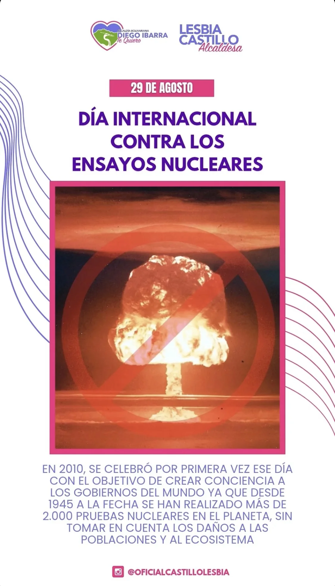 DÍA INTERNACIONAL CONTRA LOS ENSAYOS NUCLEARES