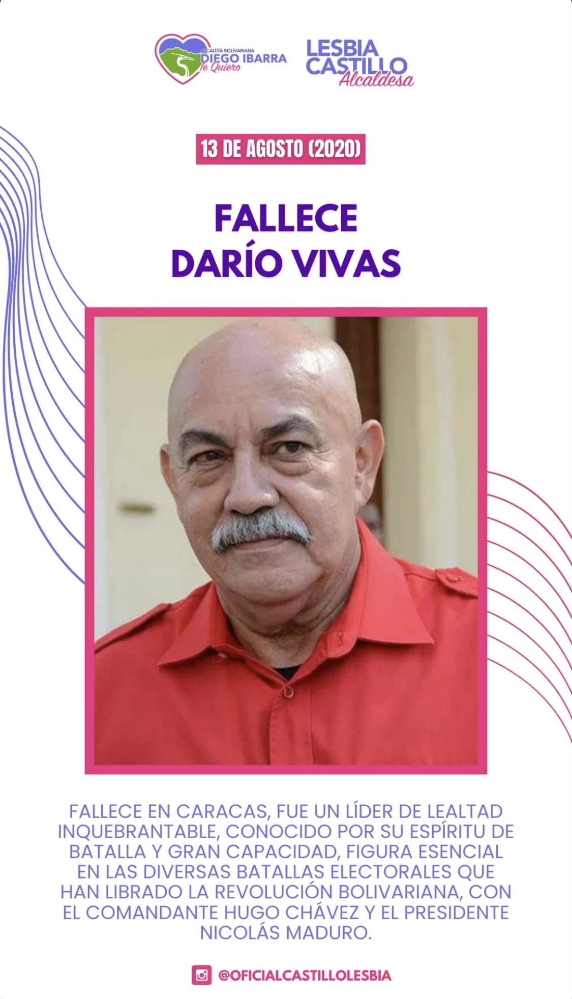 FALLECE DARÍO VIVAS