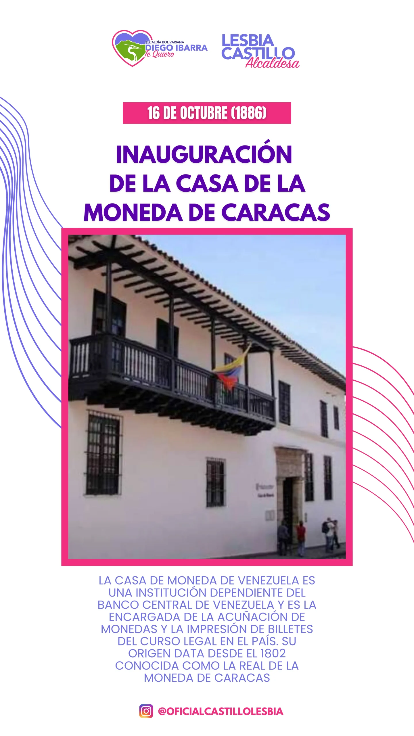 Inauguración de la casa de la Moneda de Caracas