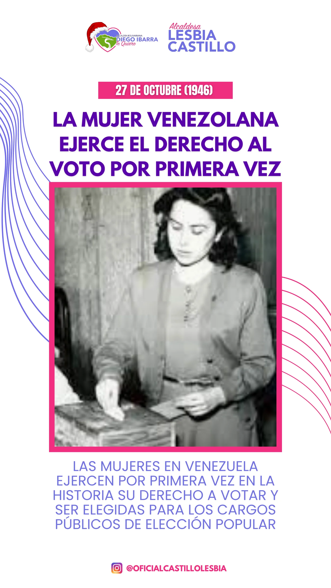 La Mujer venezolana ejerce el derecho al voto por primera vez