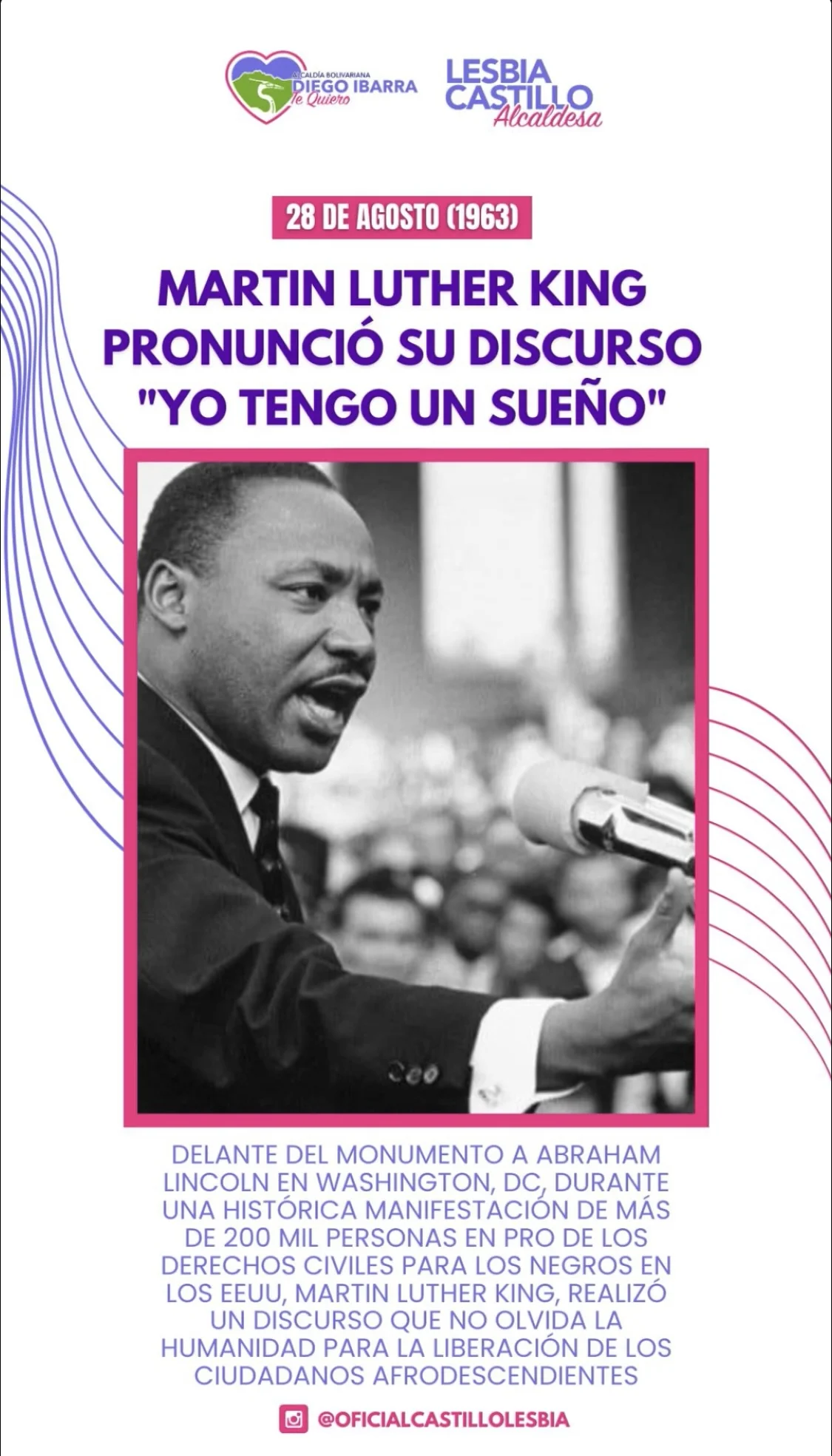 MARTIN LUTHER KING PRONUNCIÓ SU DISCURSO ¨YO TENGO UN SUEÑO¨