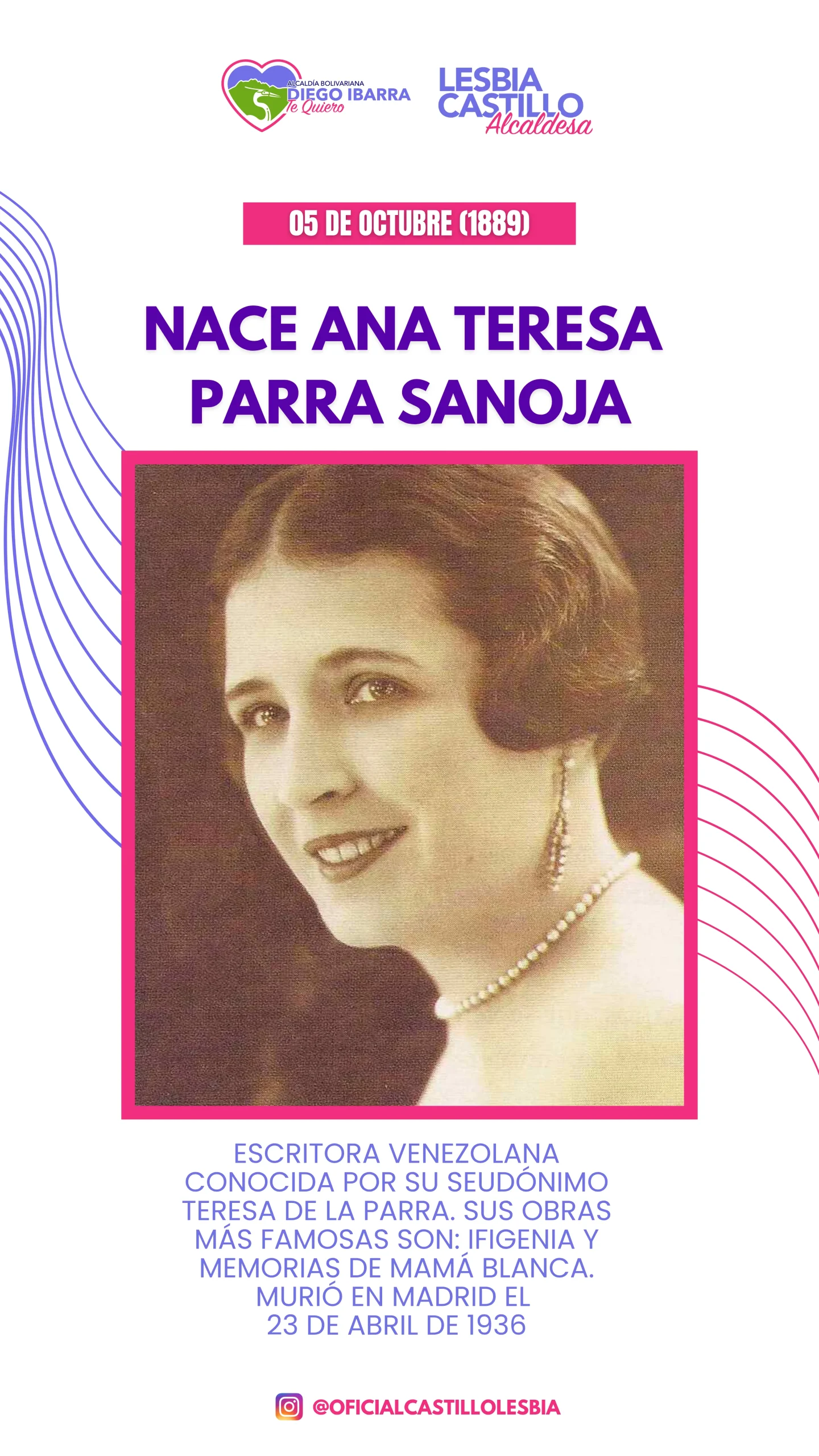 Nace Ana Teresa Parra Sanoja