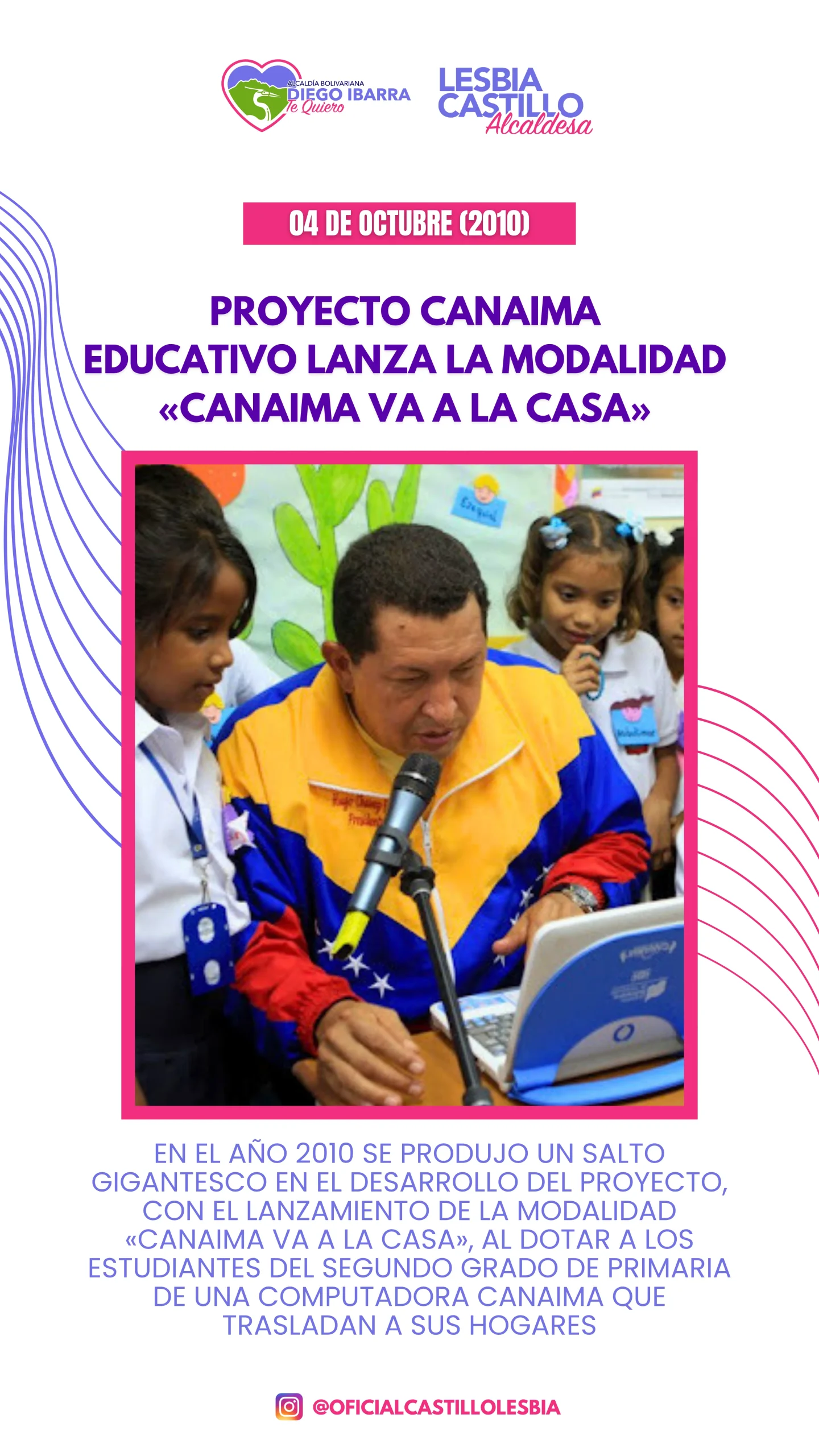 Proyecto Canaima educativo lanza la modalidad Canaima va a la casa.