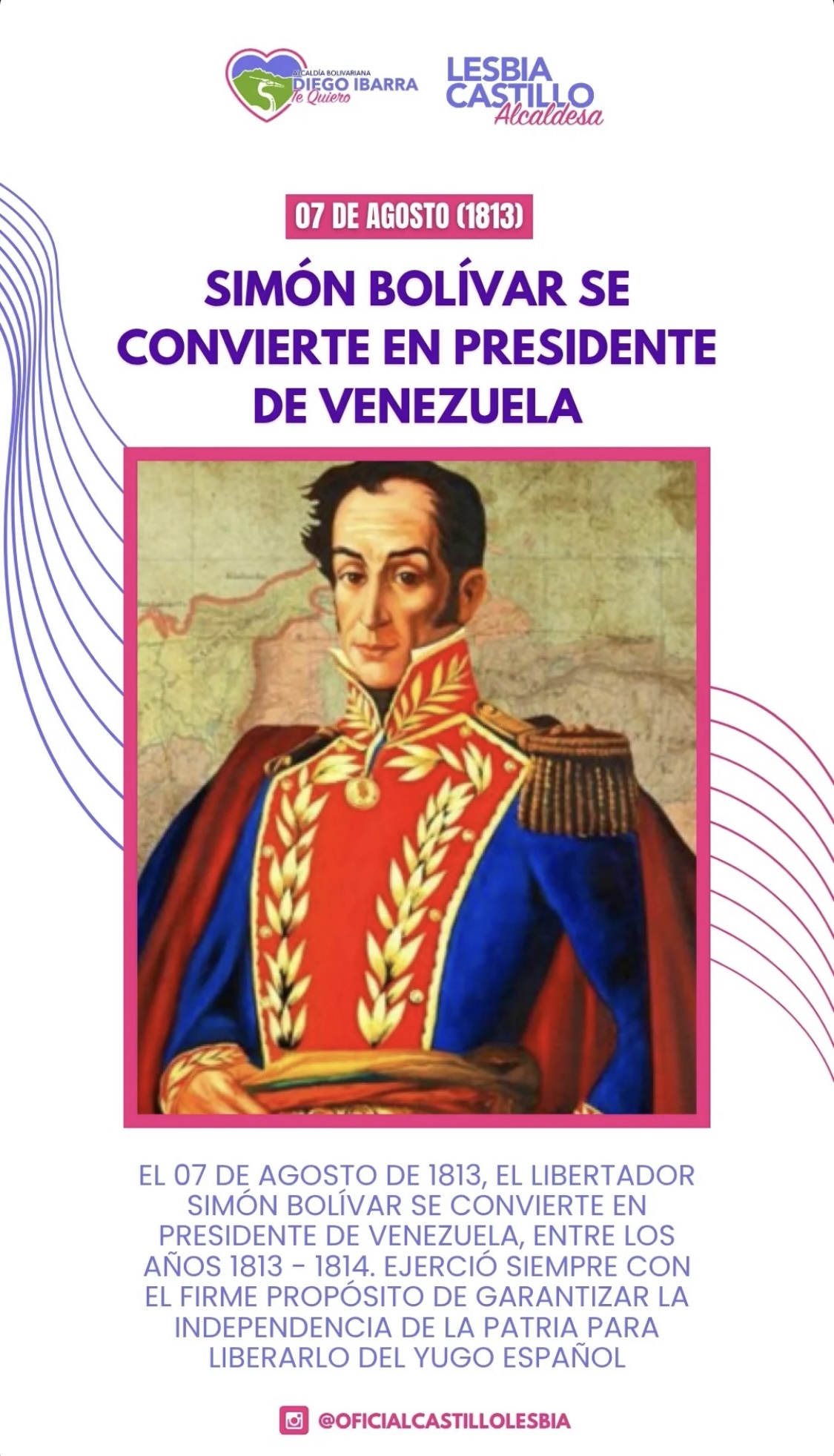 SIMÓN BOLÍVAR SE CONVIERTE EN PRESIDENTE DE VENEZUELA