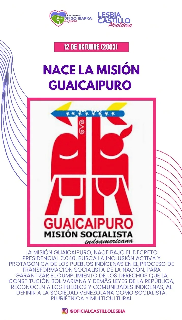 Nace la misión Guaicaipuro