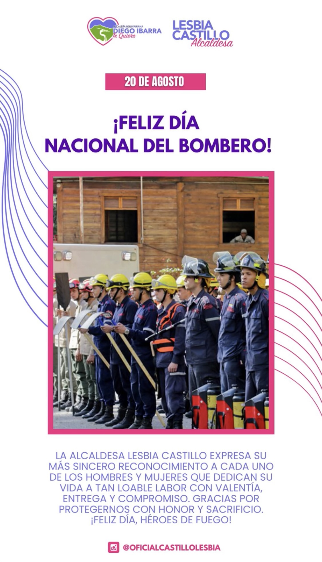 ¡FELIZ DIA NACIONAL DEL BOMBERO!