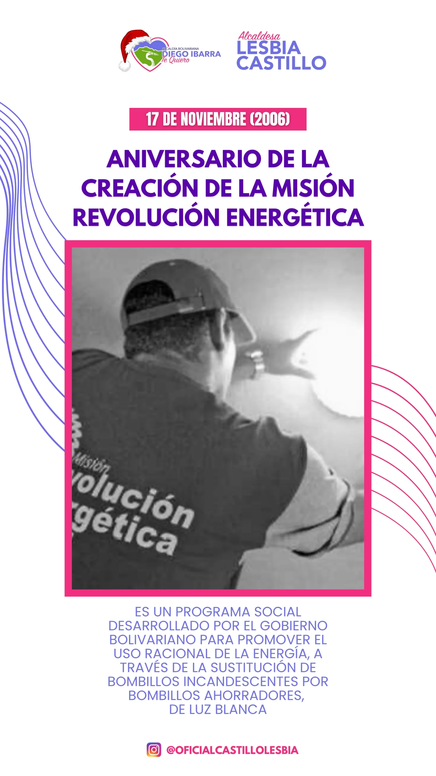 Aniversario de la creaación de la misión Revolución Energética