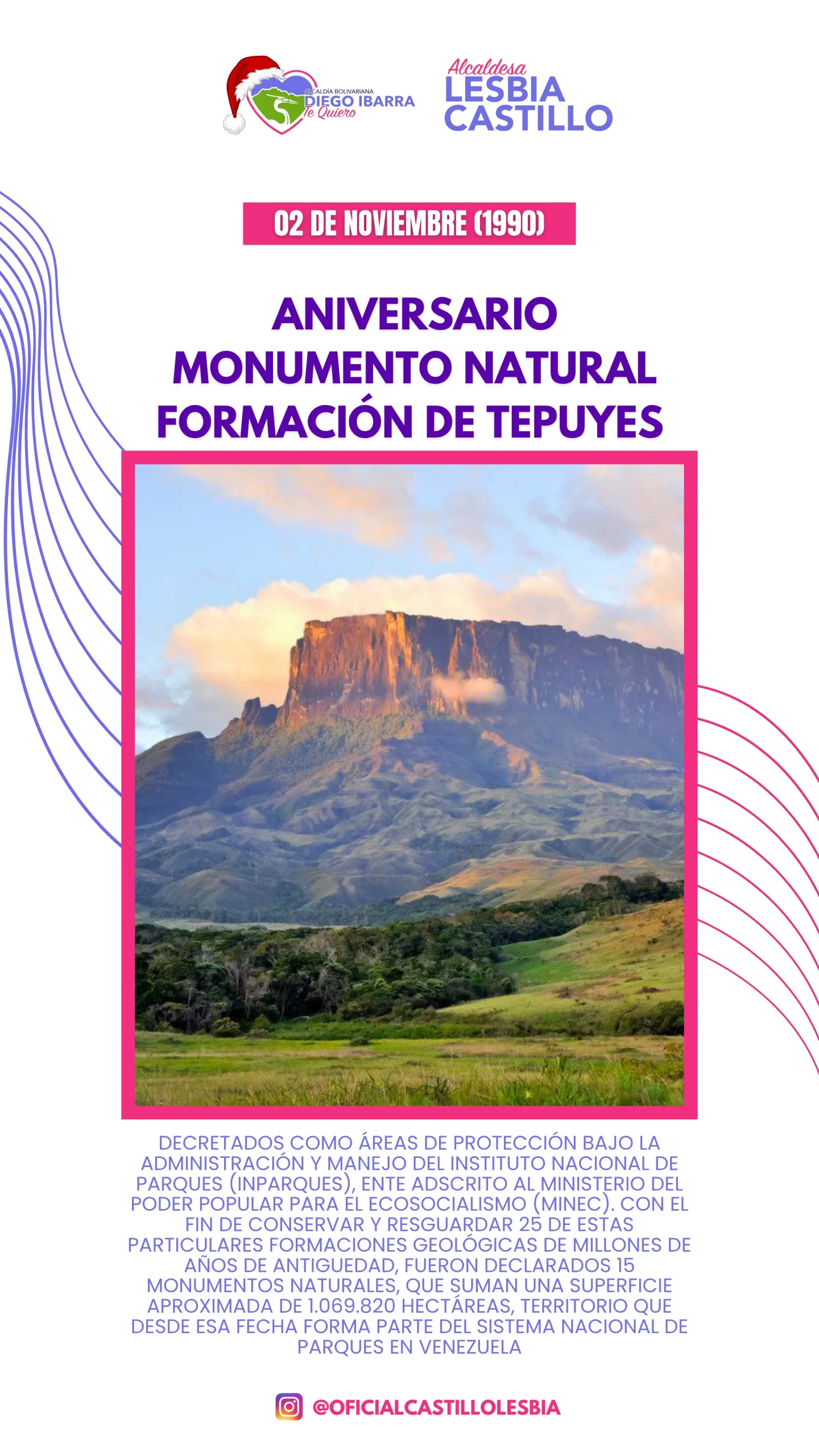 Aniversario momento natural Formación de tepuyes