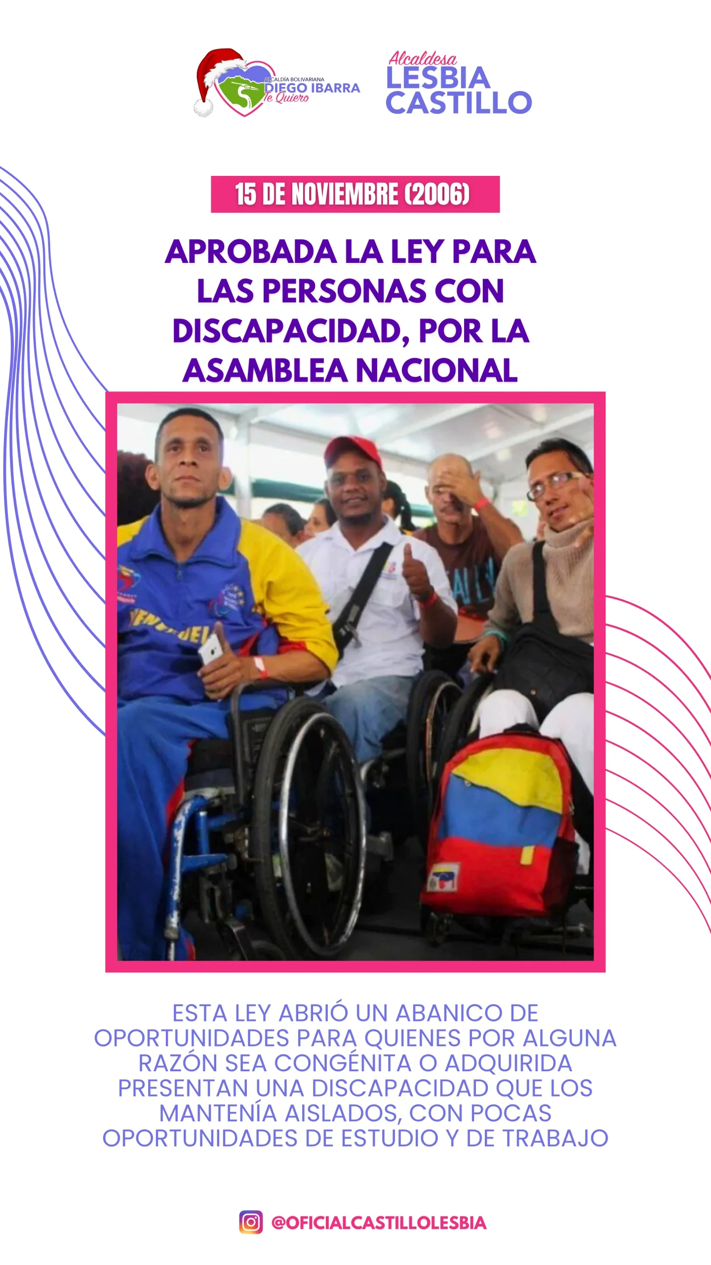 Aprobada la ley para las personas con discapacidad, por la Asamblea Nacional