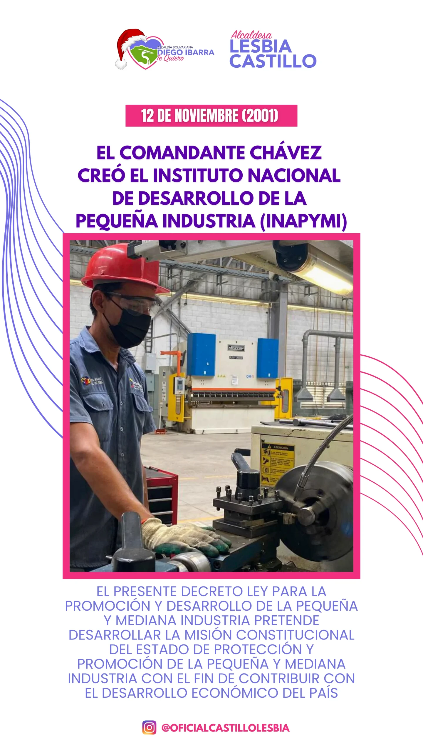 El comandante Chávez creó el Instituto Nacional de Desarrollo de la pequeña Industria (INAPYMI)