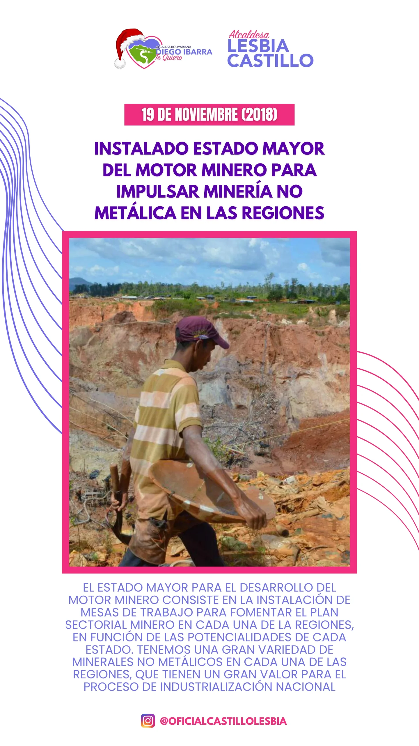 Instalado estado Mayor del motor minero para impulsar minería no Metálica en las regiones