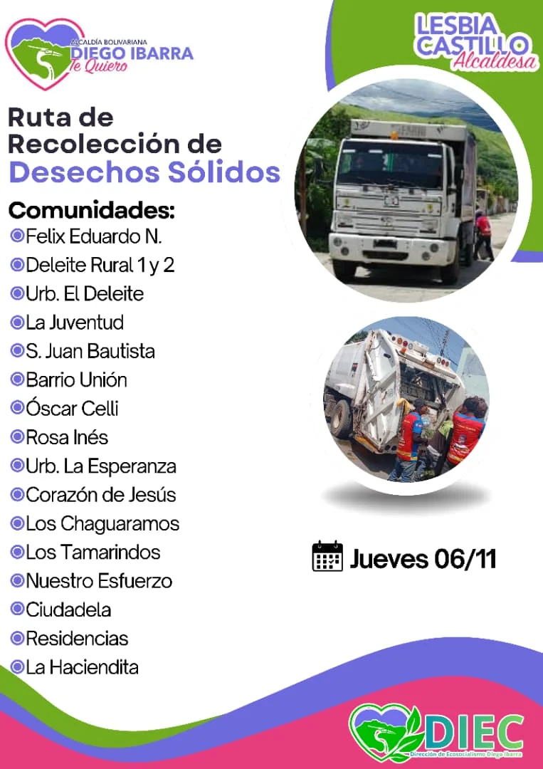 Ruta de recolección de desechos sólidos