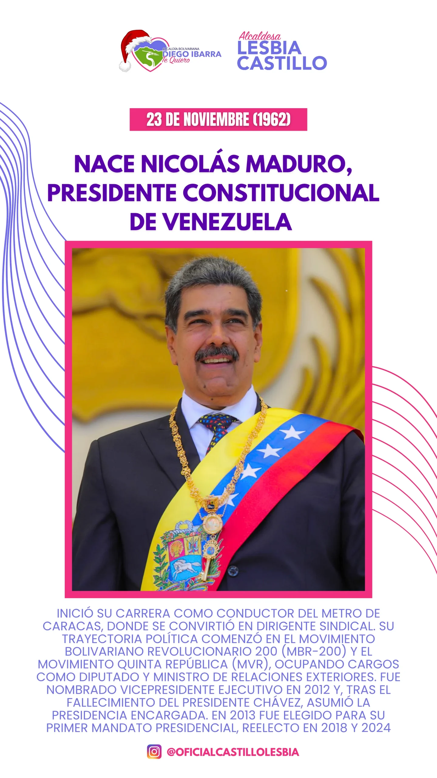 Nace Nicolás Maduro,Precidente constitucional de Venezuela
