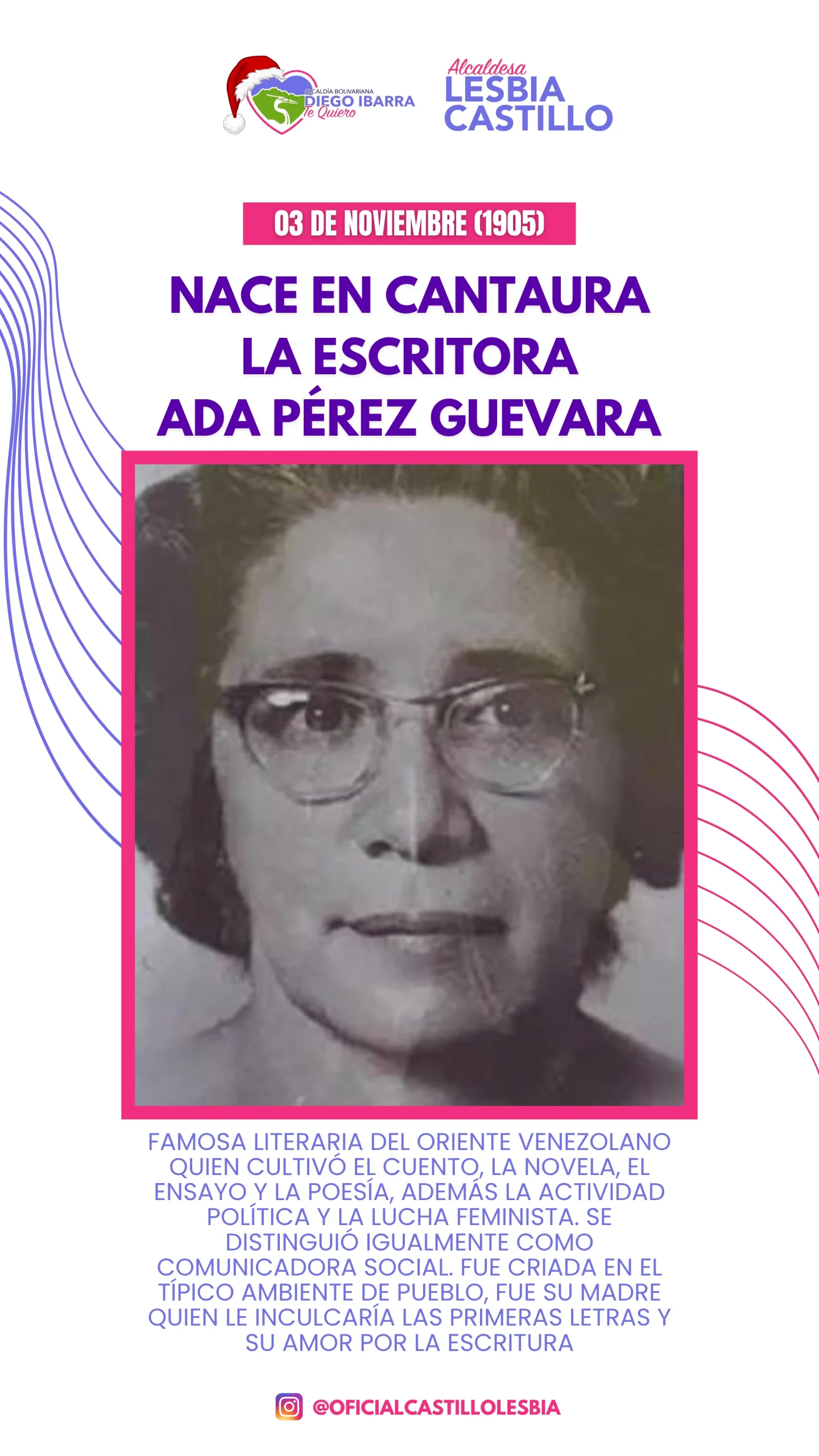 Nace en Cantura la escritora Ada Pèrez Guevara