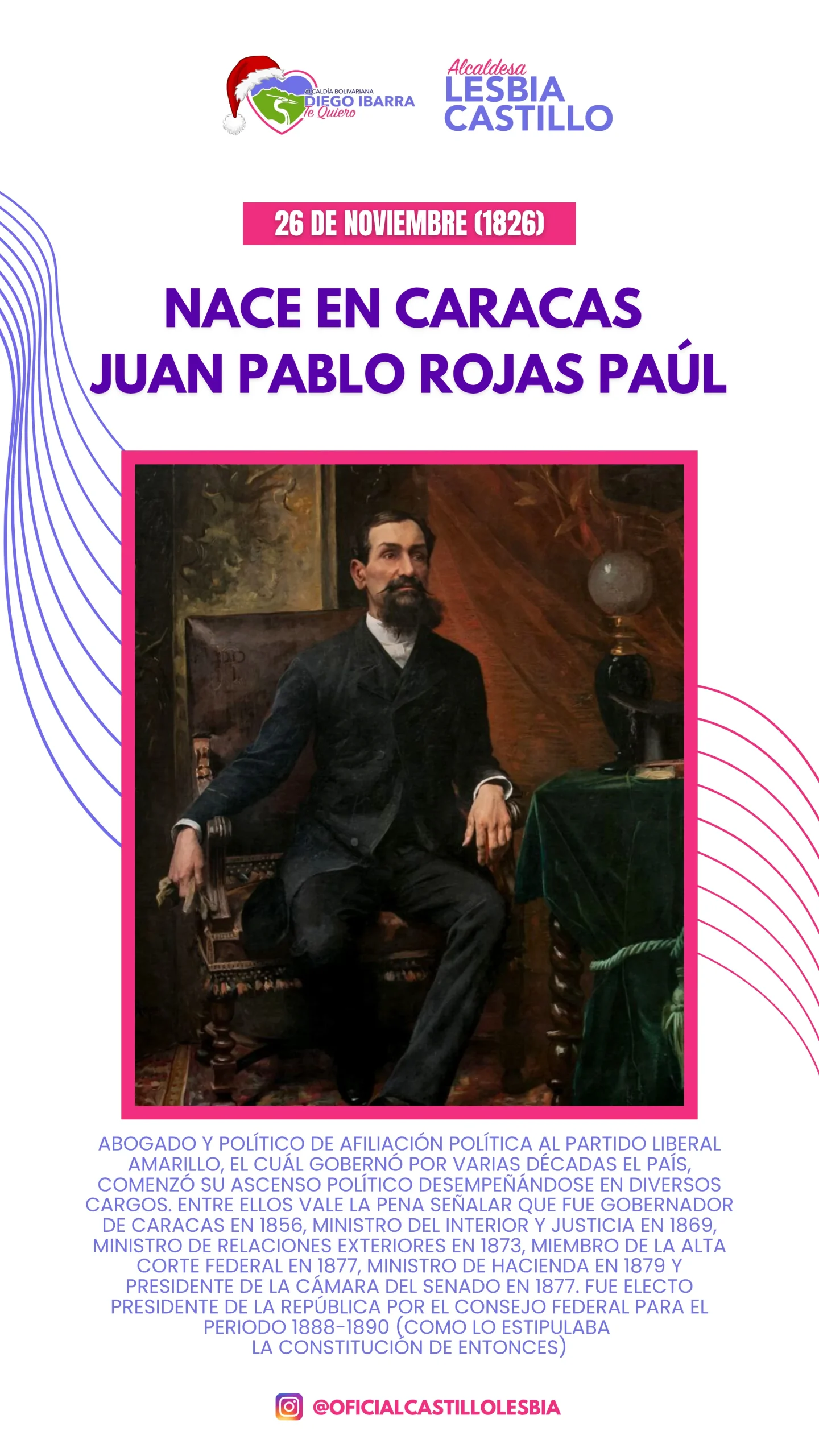 Nace en Caracas, Juan Pablo Rojas Paúl