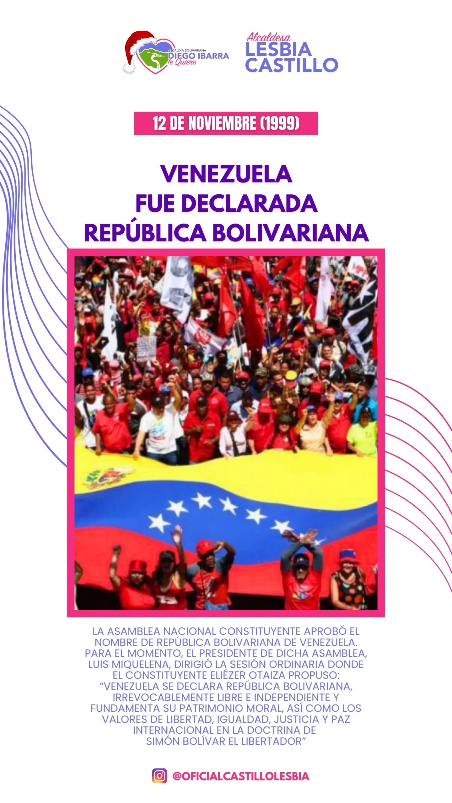 Venezuela fue declarada República Bolivariana