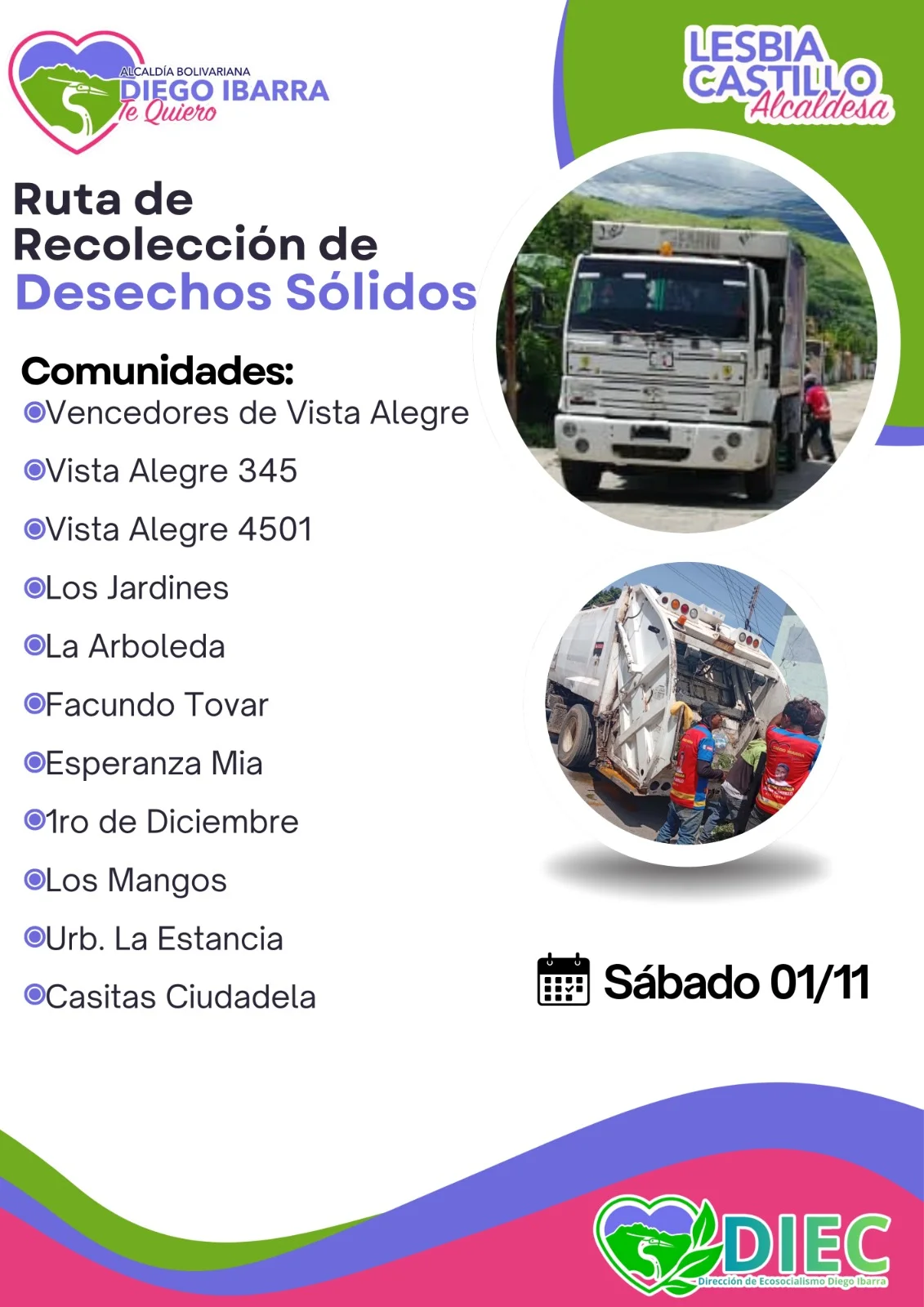 Ruta de recolección de desechos sólidos