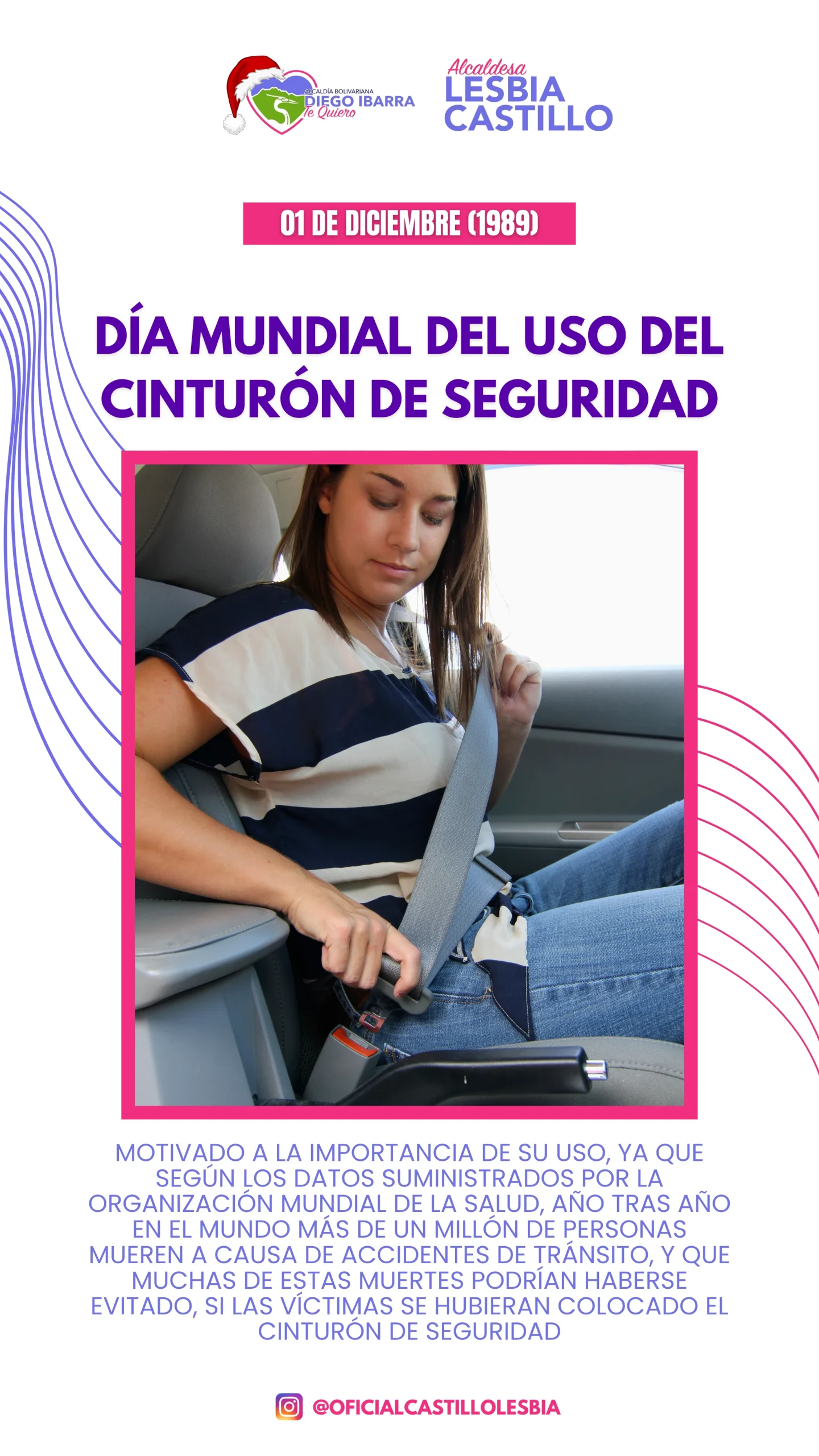 Día mundial del uso del cinturón de seguridad