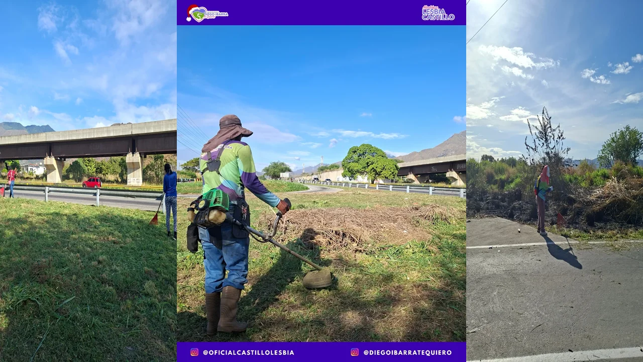 Jornada intensiva de saneamiento ambiental en la entrada de Covenal
