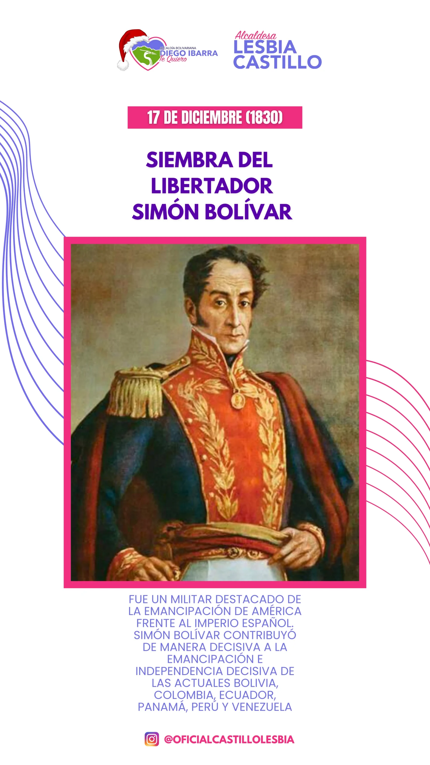Siembra del libertador Simón Bolívar