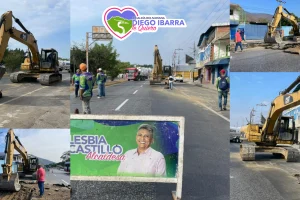 Obra de gran envergadura para corregir fuga de aguas servidas.