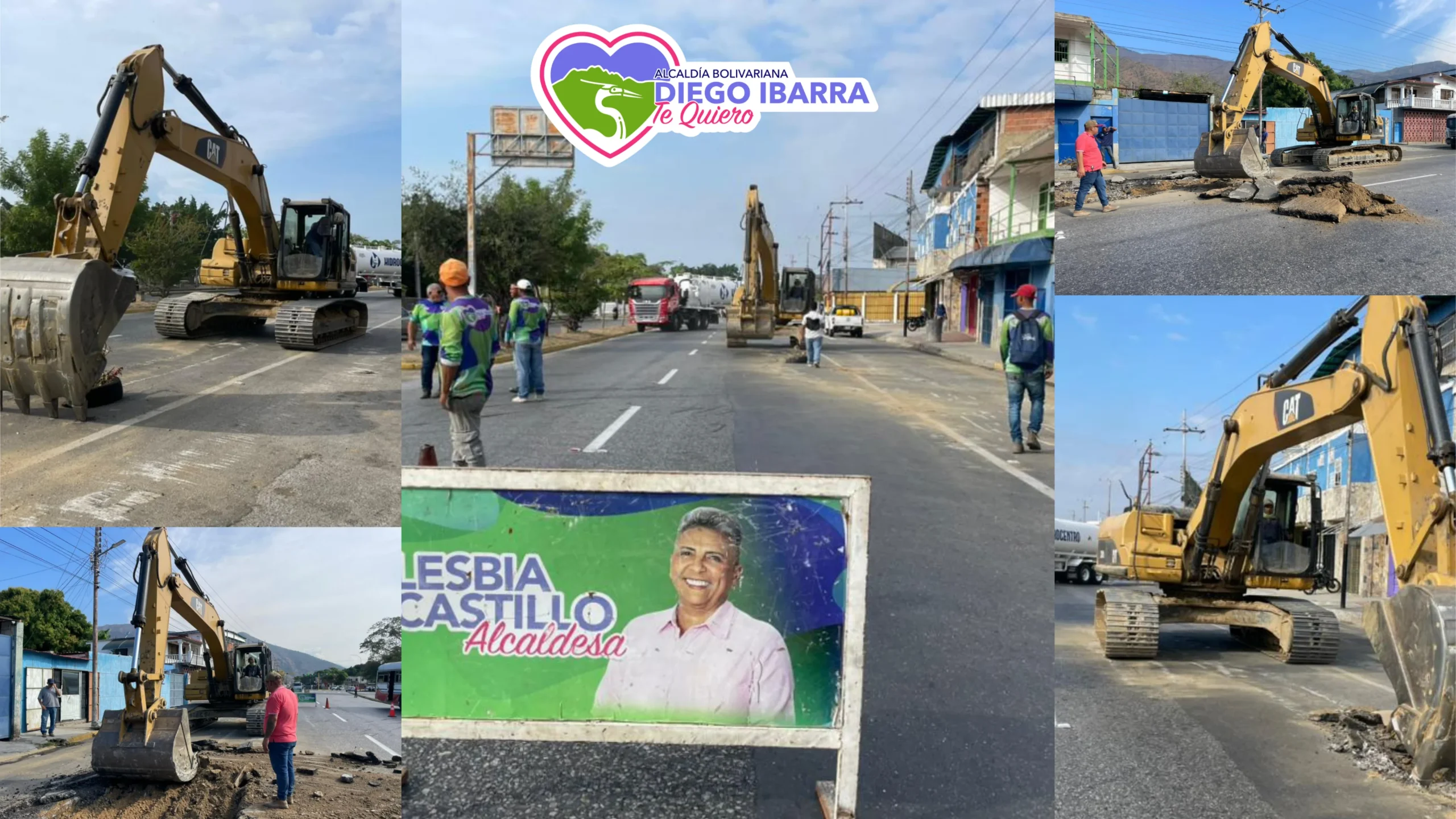 Obra de gran envergadura para corregir fuga de aguas servidas.