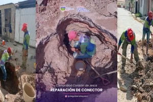 Se Restablece servicio de agua potable en la comunidad Corazón de Jesús