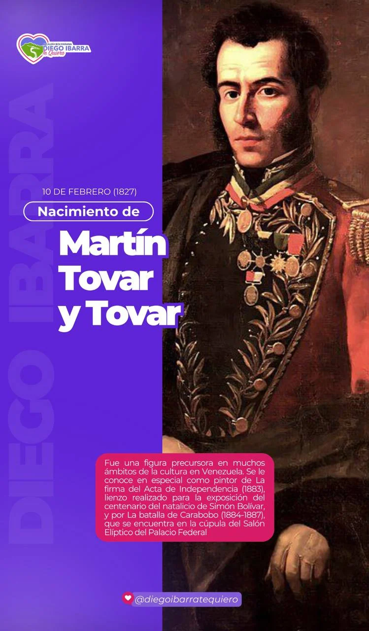 Nacimiento de Martín Tovar y Tovar