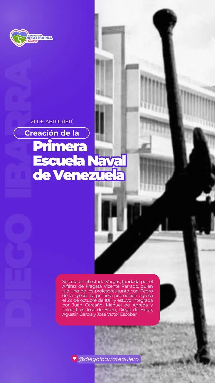 Creación de la Primera Escuela Primaria Naval de Venezuela