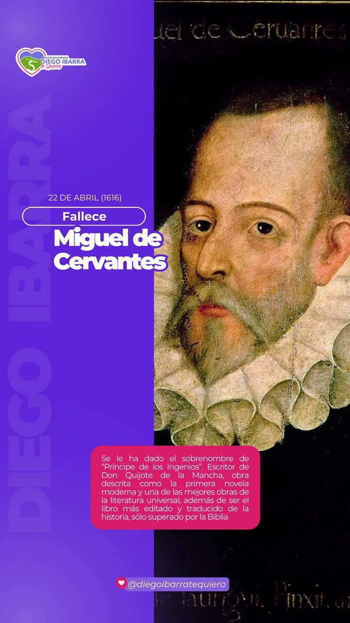 Fallece Miguel de Cervantes