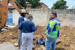 Alcaldía de Diego Ibarra e Hidroven optimizan red de aguas servidas