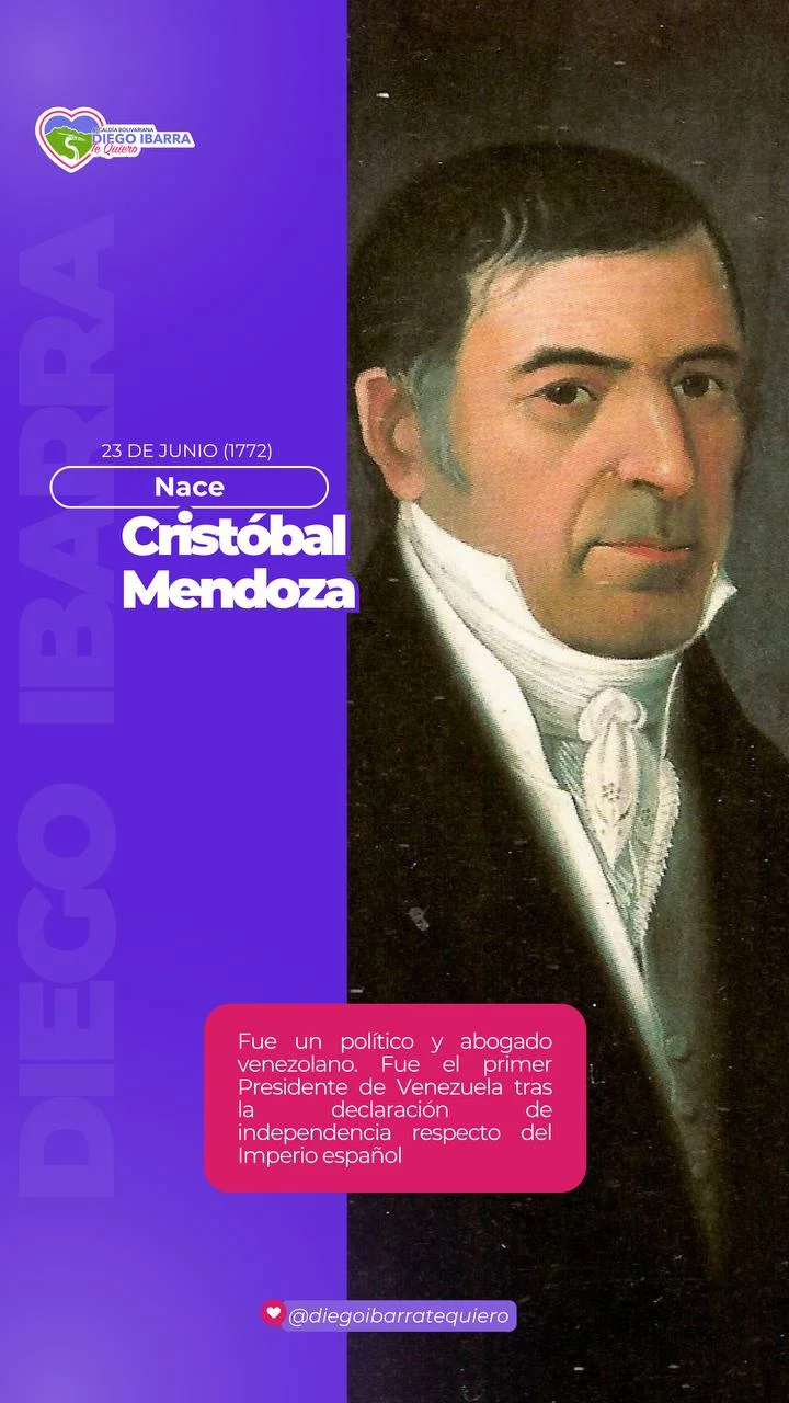 Nace Cristóbal Mendoza