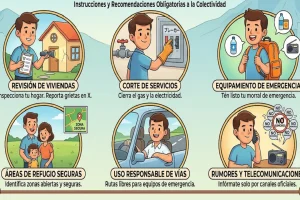 Recomendaciones a la Colectividad Plan de Emergencia Post-Sismo